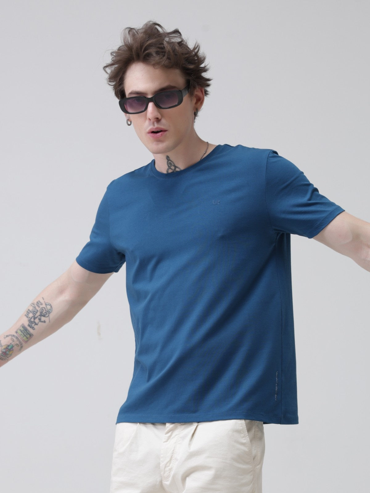 Crew Neck Tshirt | Anti Stain Anti Odor Water Repellent-SEABLUE