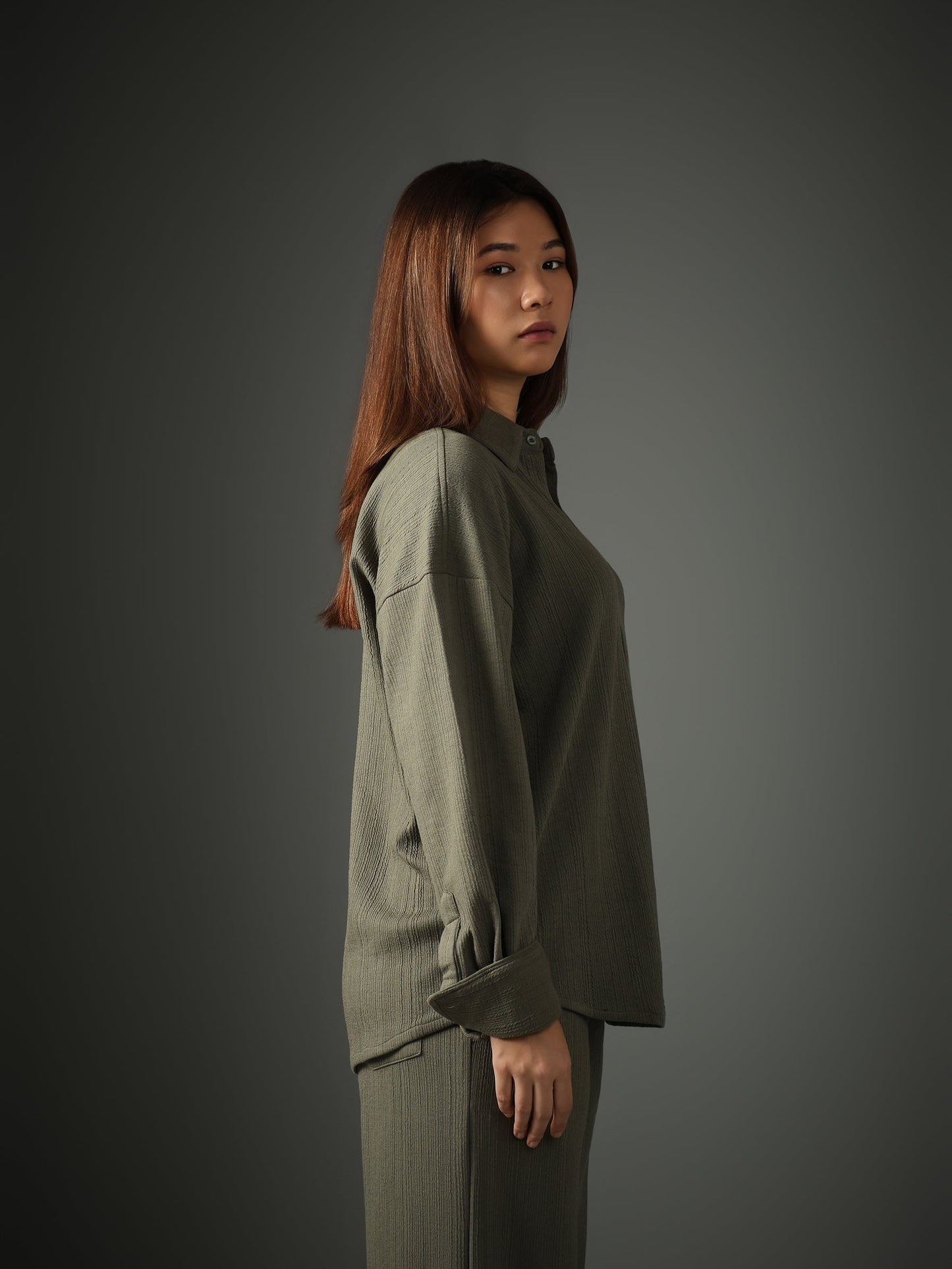 Crossknit Olive Shirt