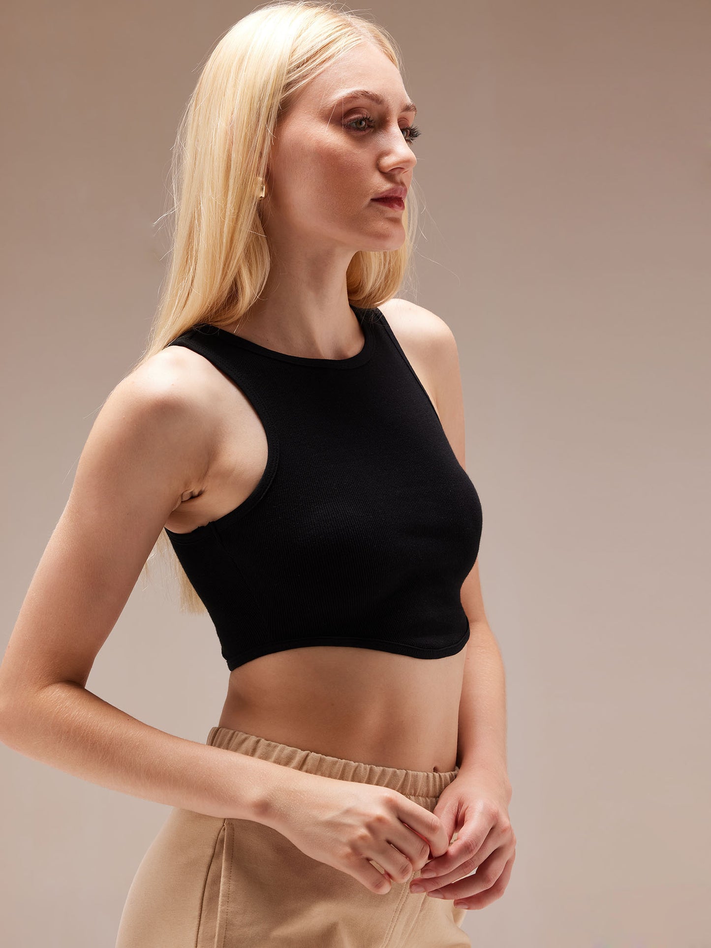 Black All-Day Flex Top