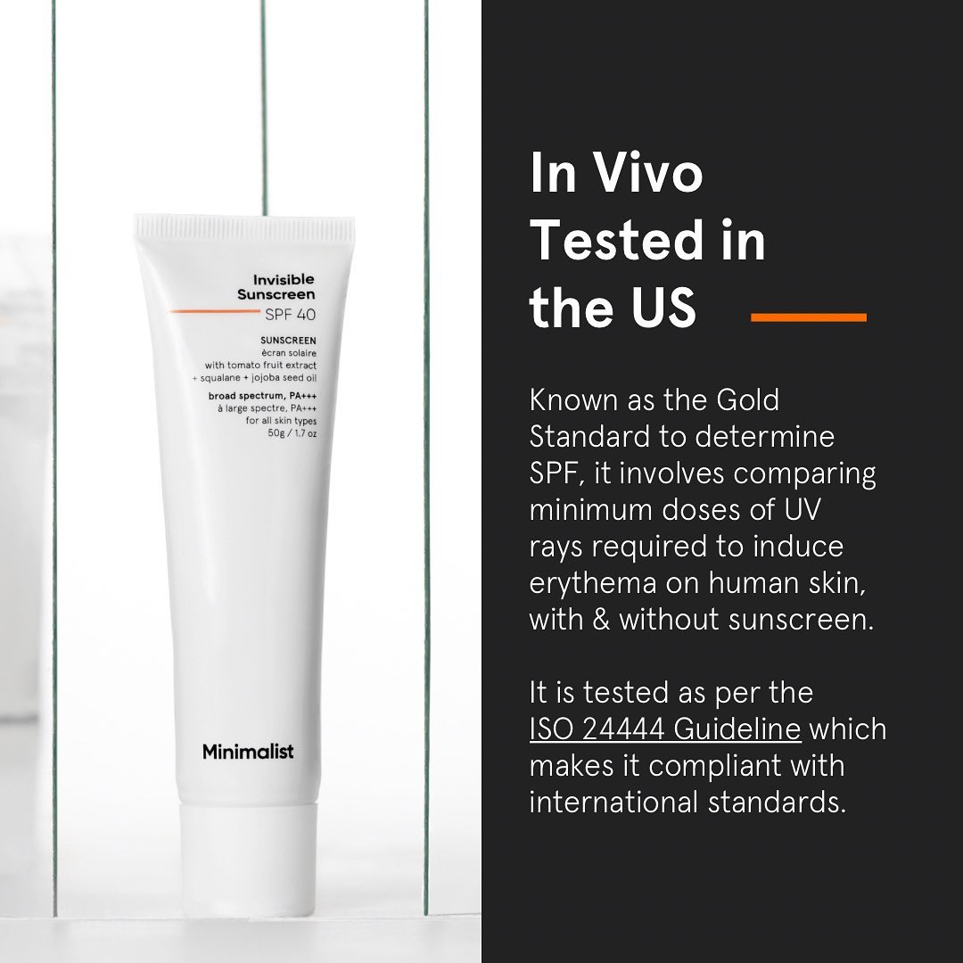 Minimalist Invisible Sunscreen SPF 40