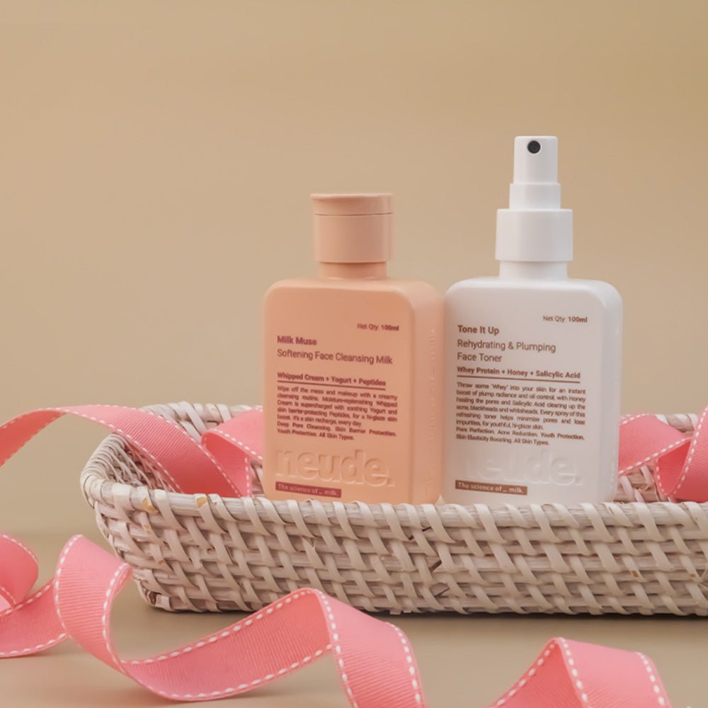 The Peptide Prep - Milk Cleanse & Tone Routine - Neude Skin