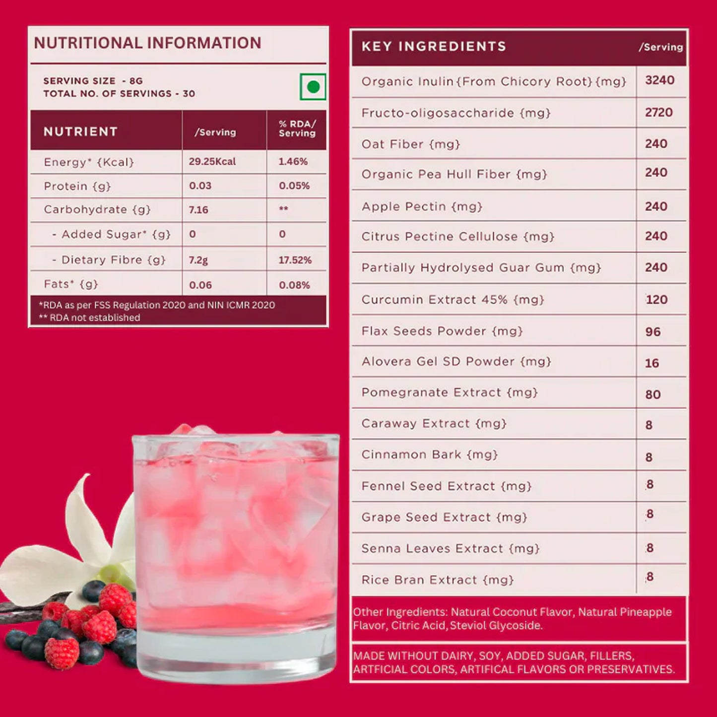 Daily Fibre Vanilla Berry