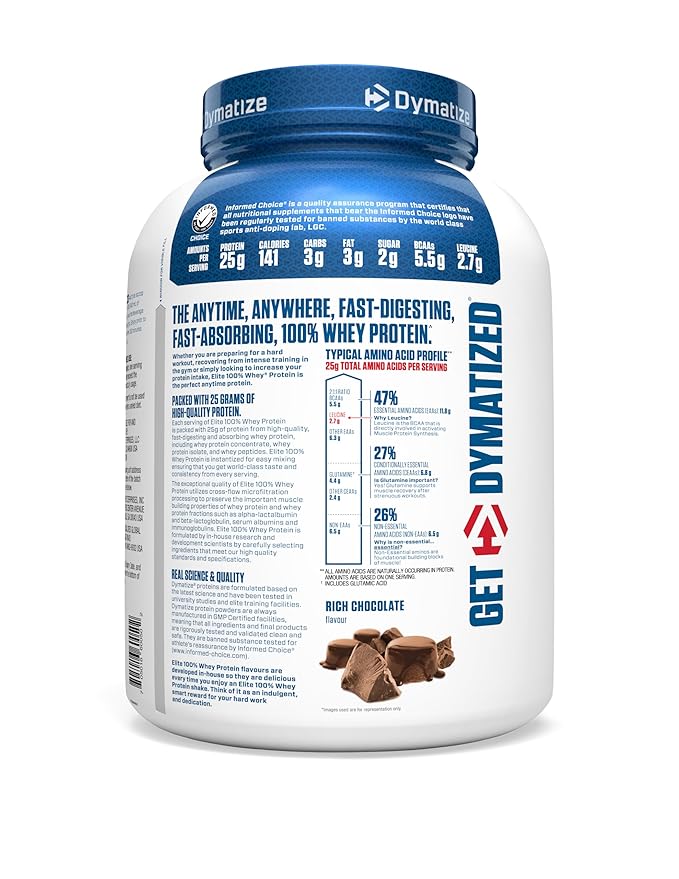Dymatize Nutrition Elite 100% Whey Protein (Rich Chocolate)