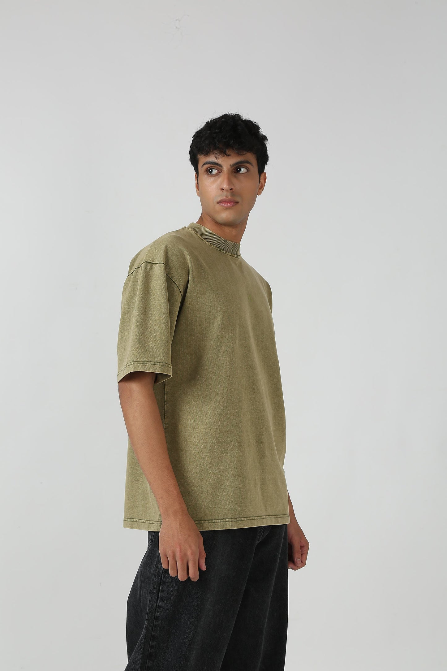 Washed Past Olive Tshirt