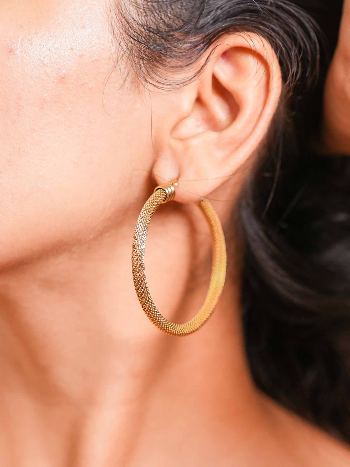Classic Thick Large Hoop Earrings | Nish Hair X Evil Eye Jewel