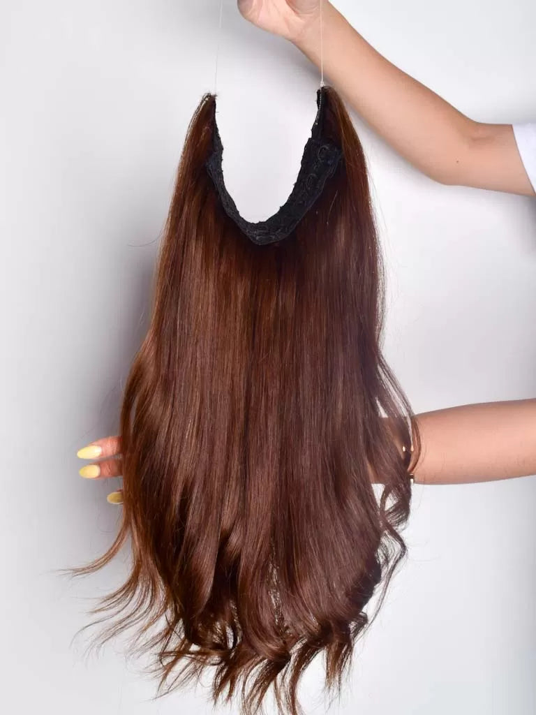 Halo Extensions â Light Brown â Classic Hair Extensions