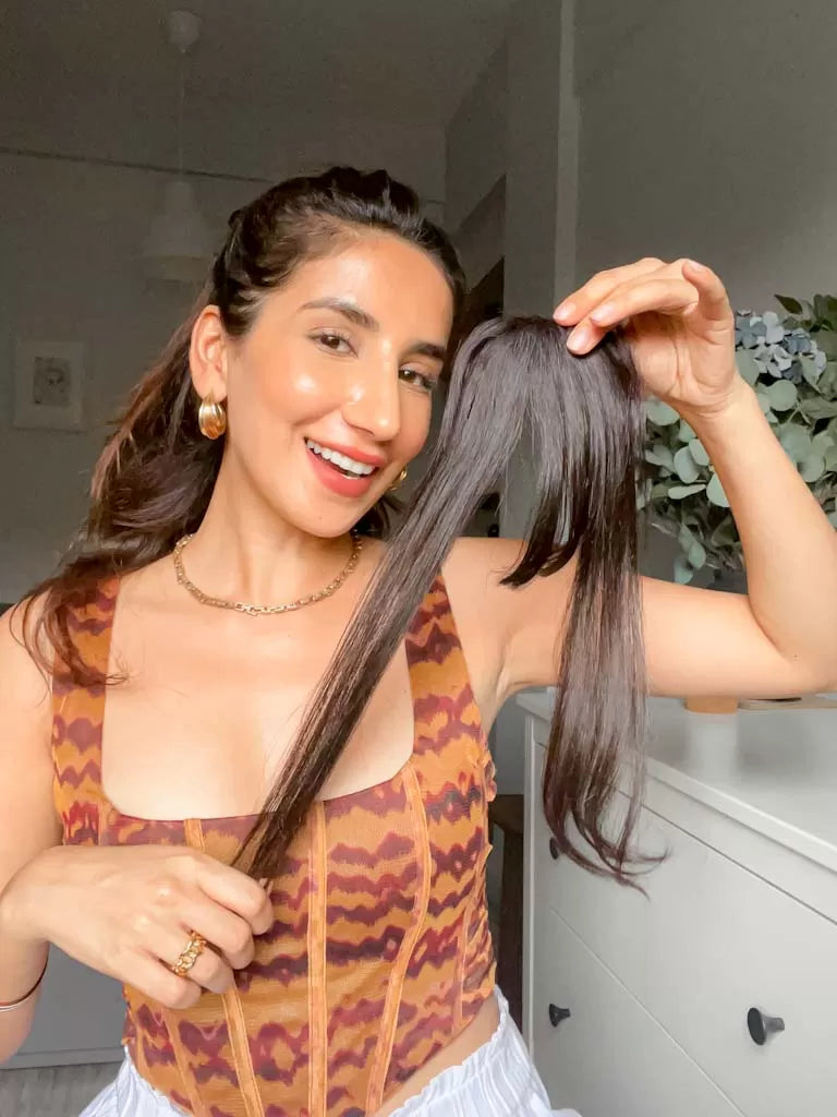 CLIP IN-BANGS | Human Hair | Nish Hair