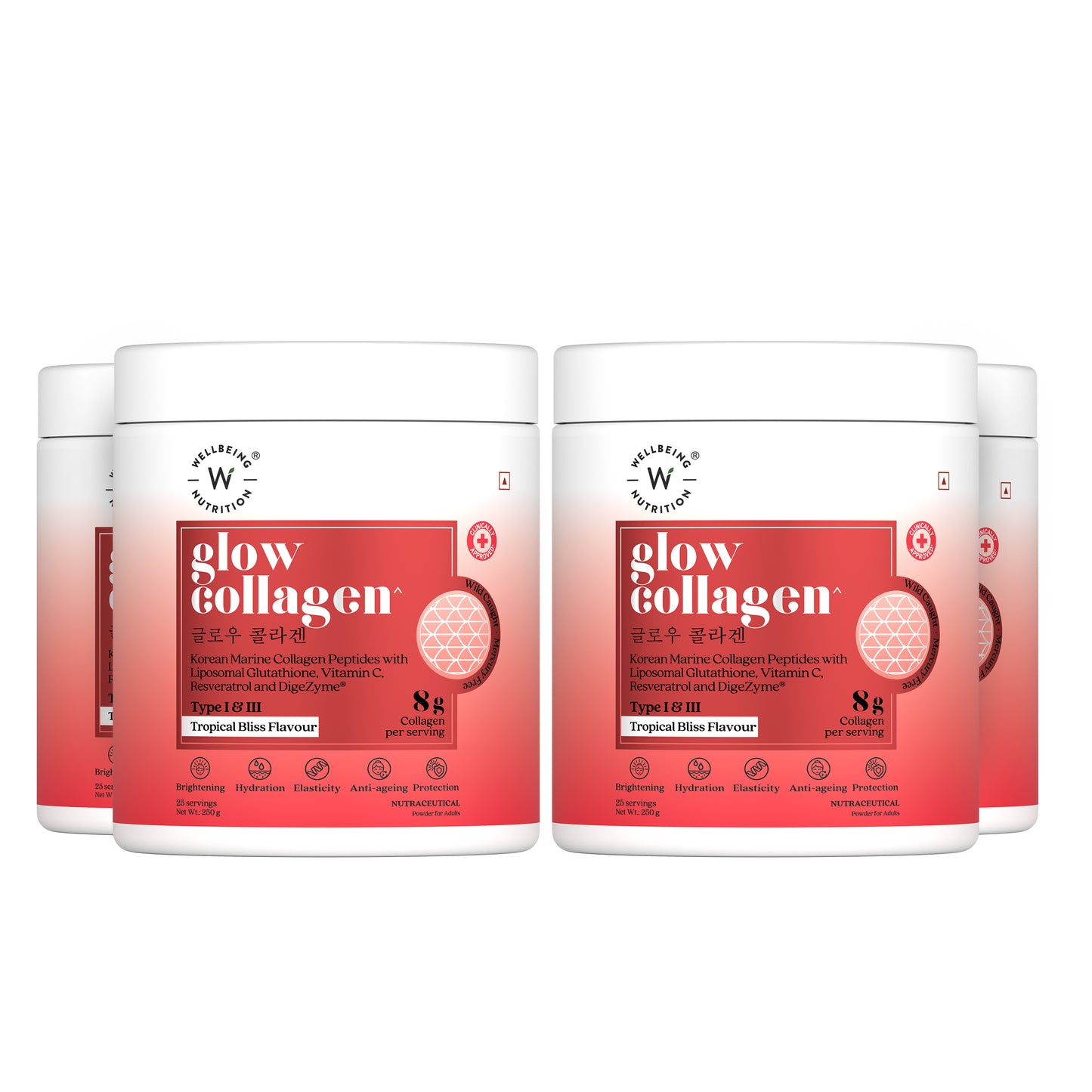 Glow Collagen Tropical Bliss Flavor - 250G