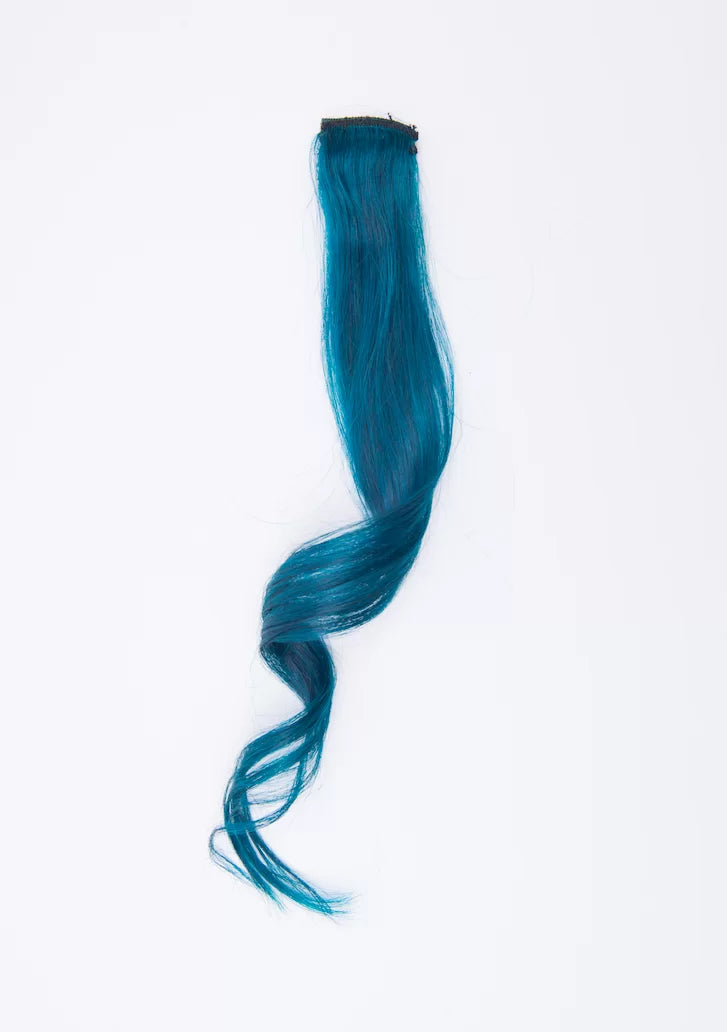 Teal Blue – #Strandout Coloured clip-In Hair| Nish Hair
