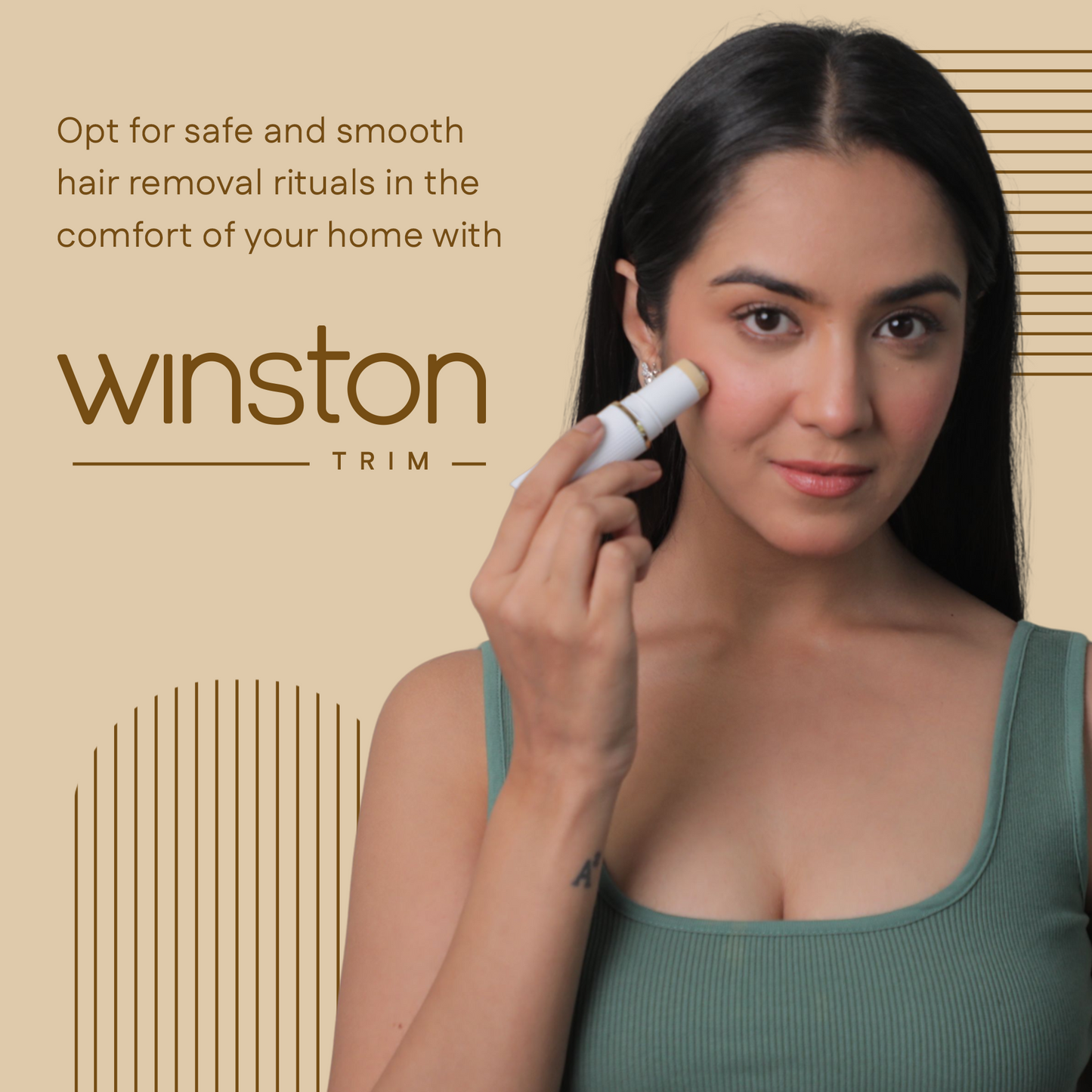 Face Trimmer | Painless Facial Hair Removal Tool With 3D Cutting Technology | Winston at Broadway
