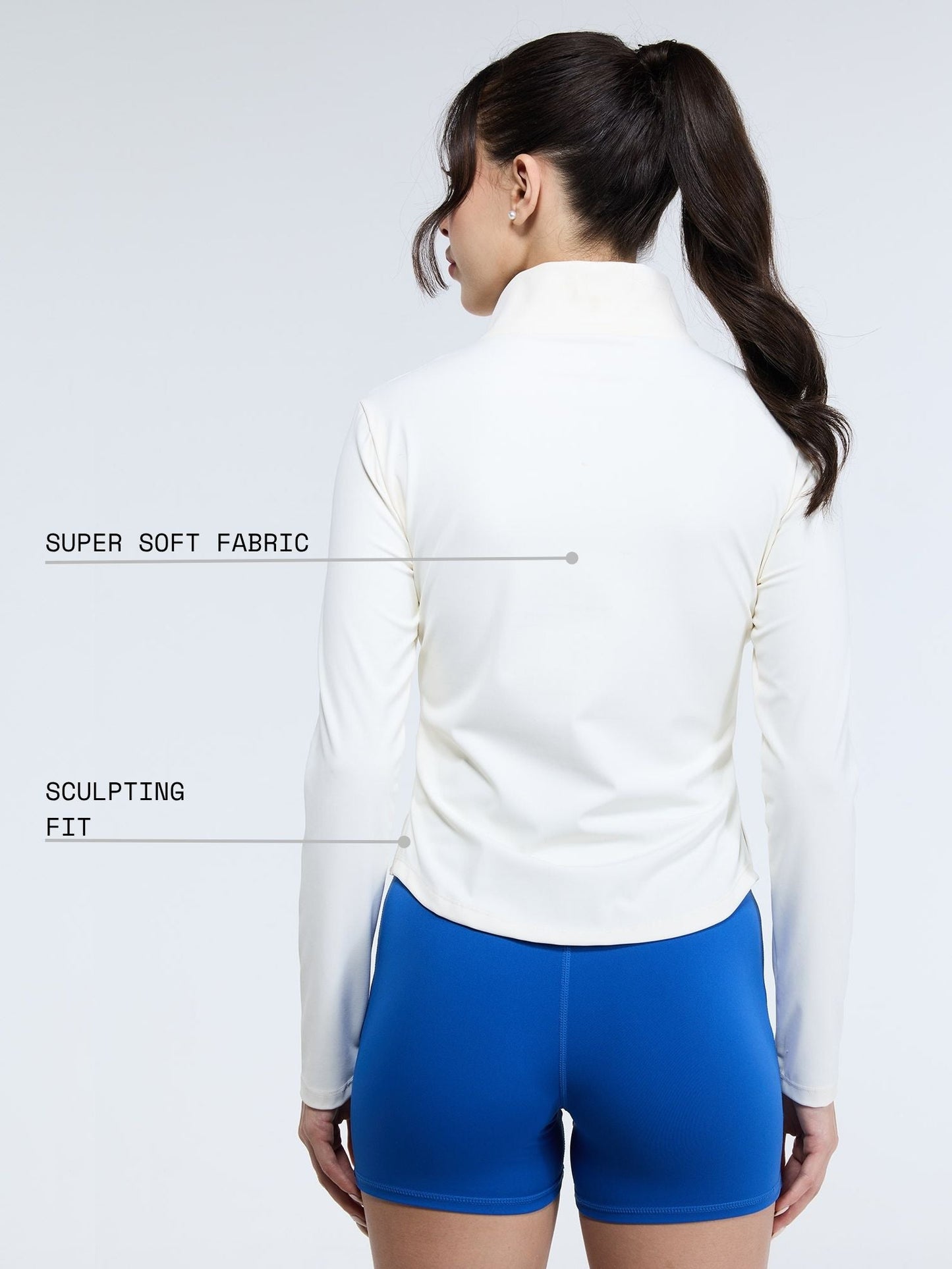 Ivory Zip-It-Up Top