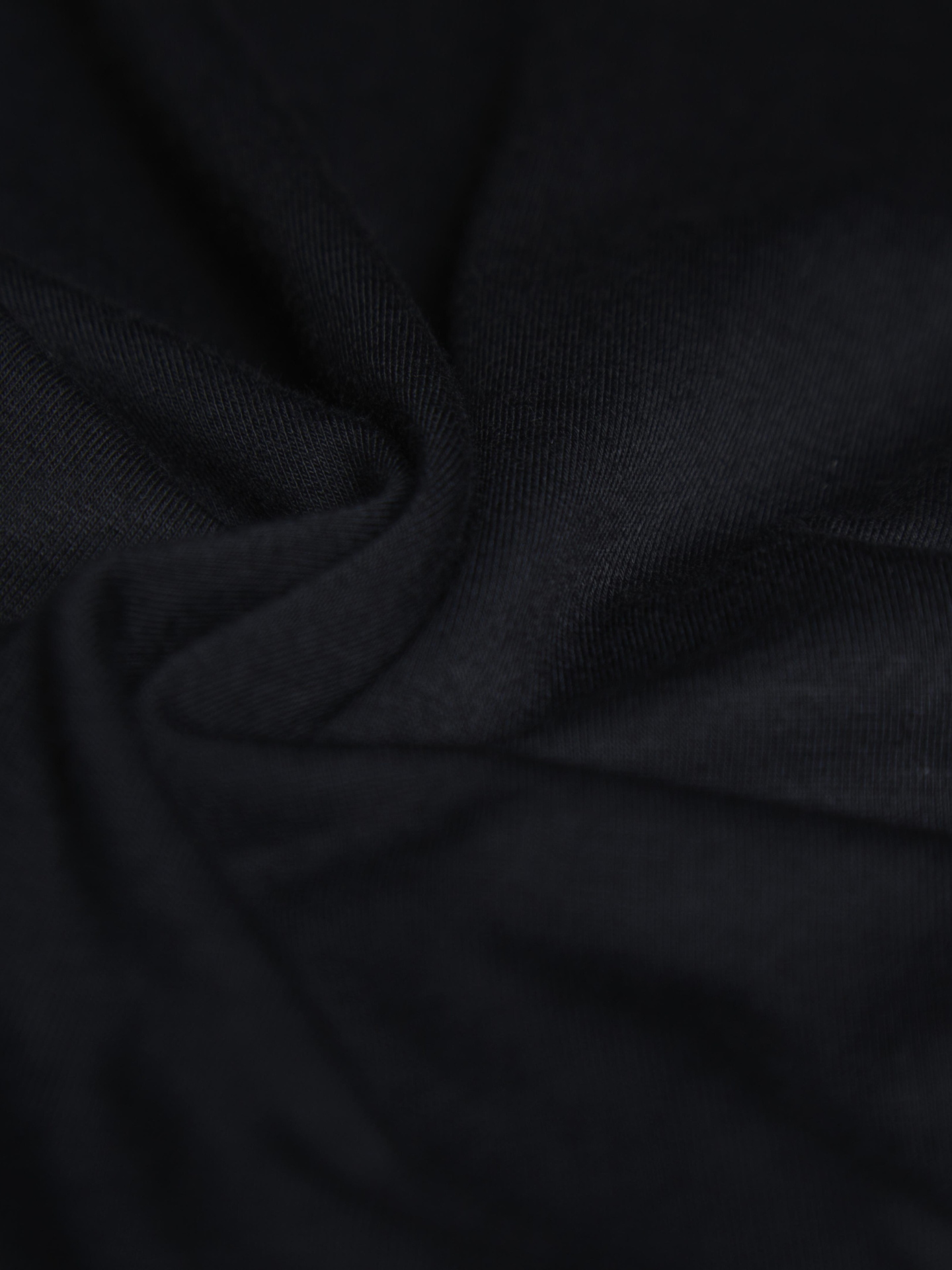 Black Whirl One Shoulder Top