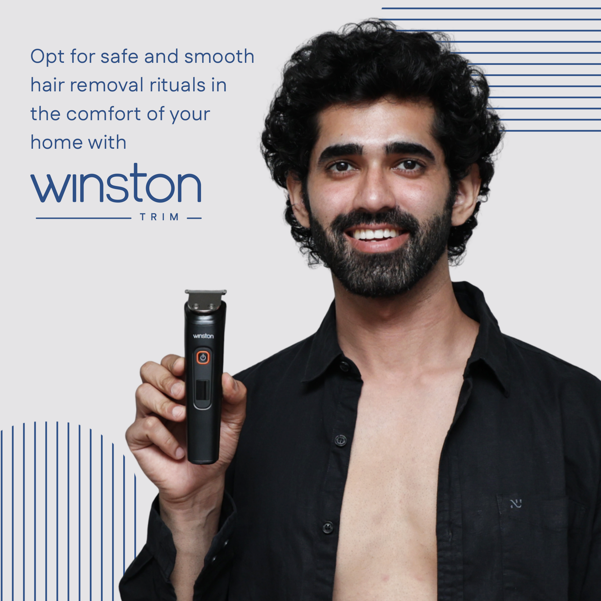 Groom X | Digital Multi-Groomer with 5 Trimming Heads & 8 Comb Lengths | Winston at Broadway