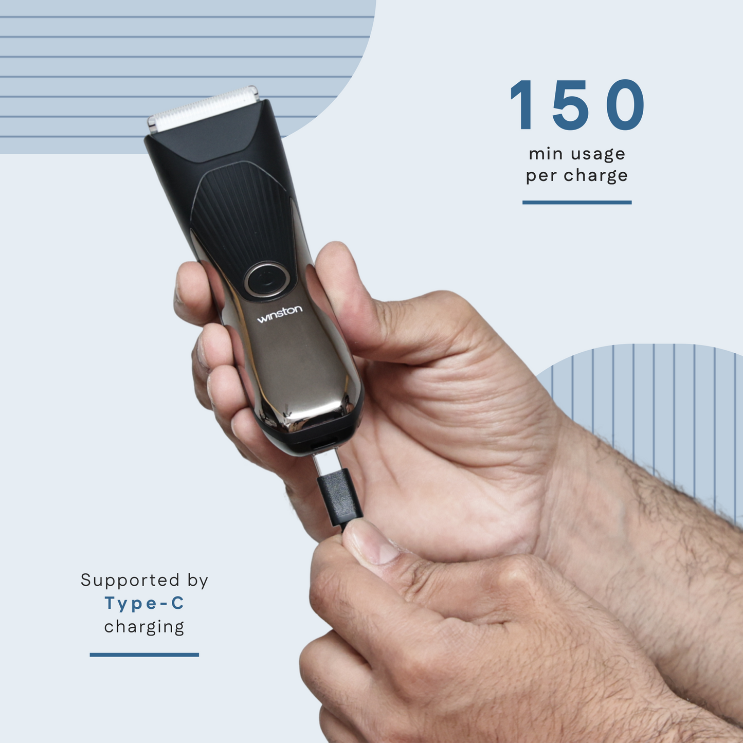Nut Groomer 2.0 | Powerful 7000 RPM Trimmer with 4 Combs | Winston at Broadway
