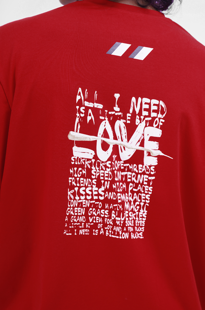 Love T-Shirt (Red) | Huemn at Broadway