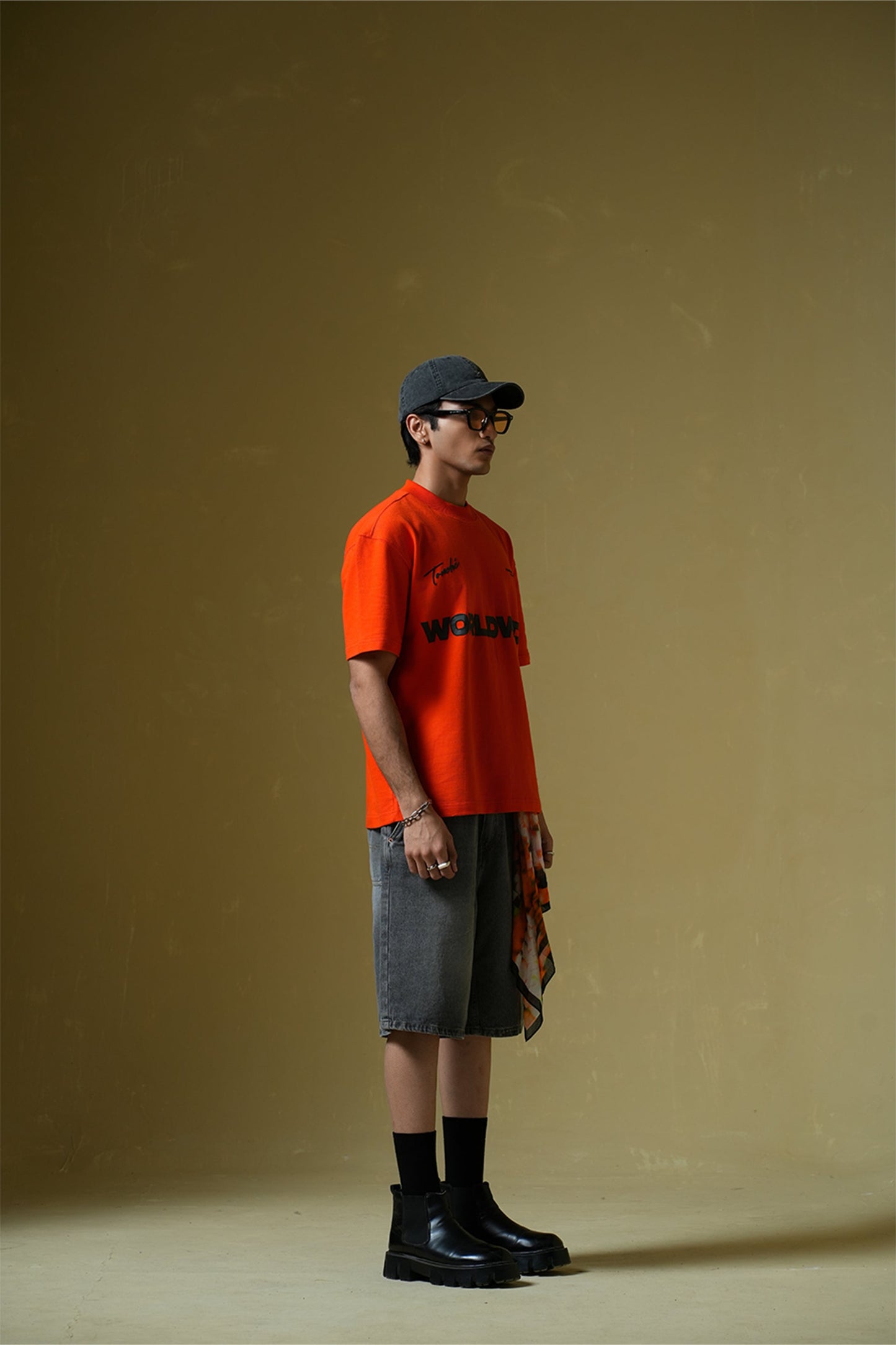 Worldwide Orange Oversized T-Shirt