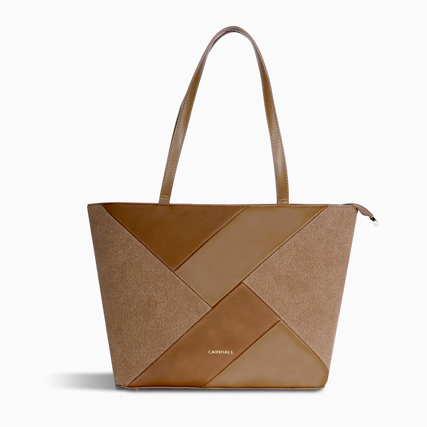 Carriall Estelle Vegan Leather Tote bag for women & girls (Brown)