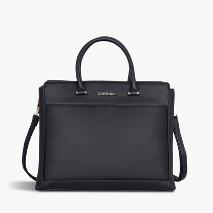 Carriall Empress Vegan Leather Tote bag for women & girls (Black)