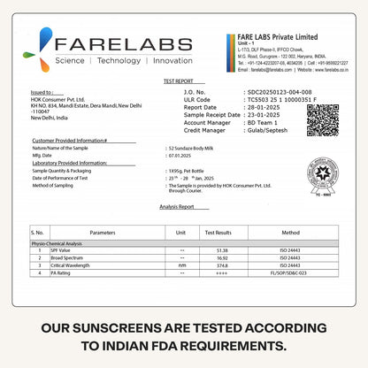 SPF 50 Body Glazing Milk