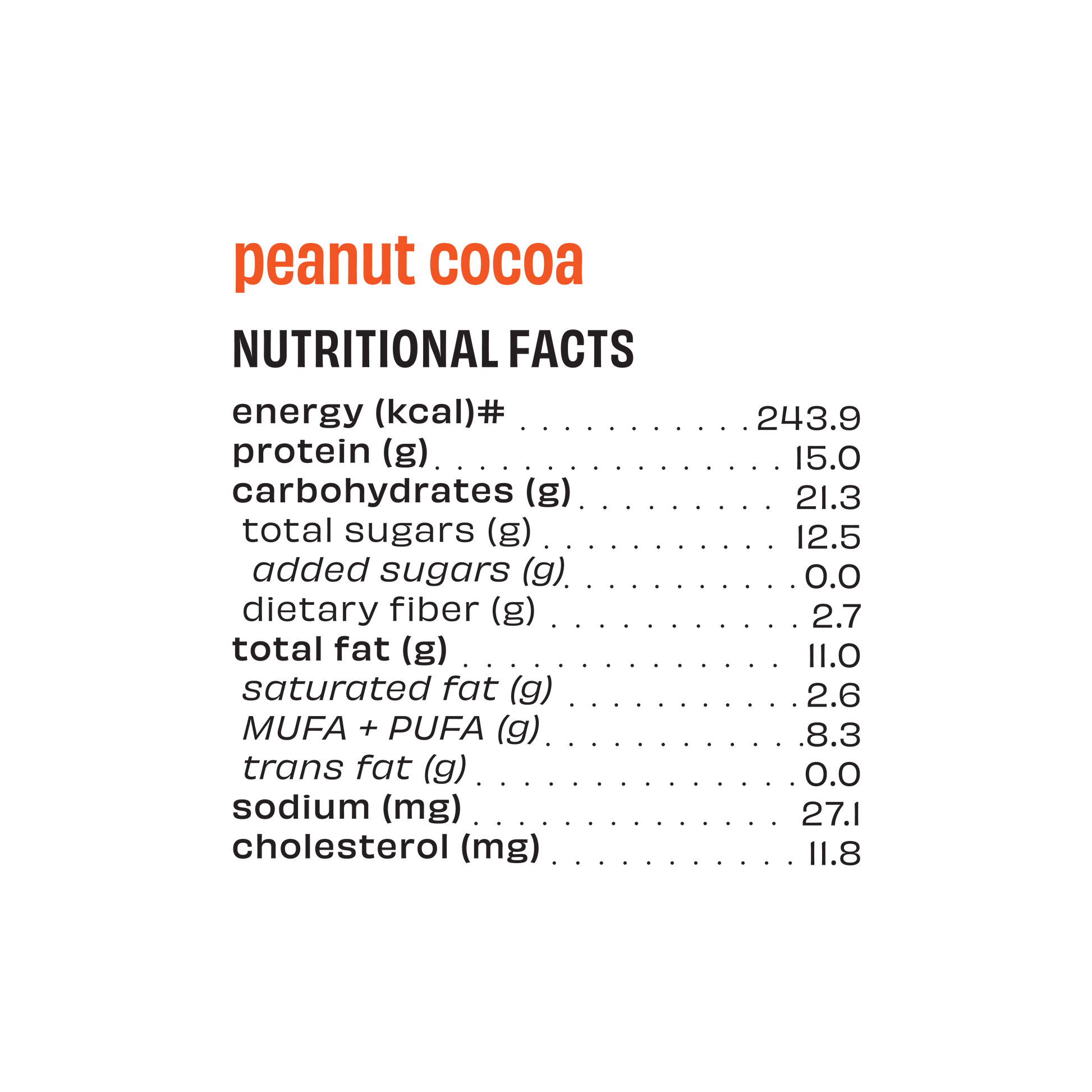 The Whole Truth Peanut Cocoa Bar (CPB) - 52gms | The Whole Truth Foods at Broadway