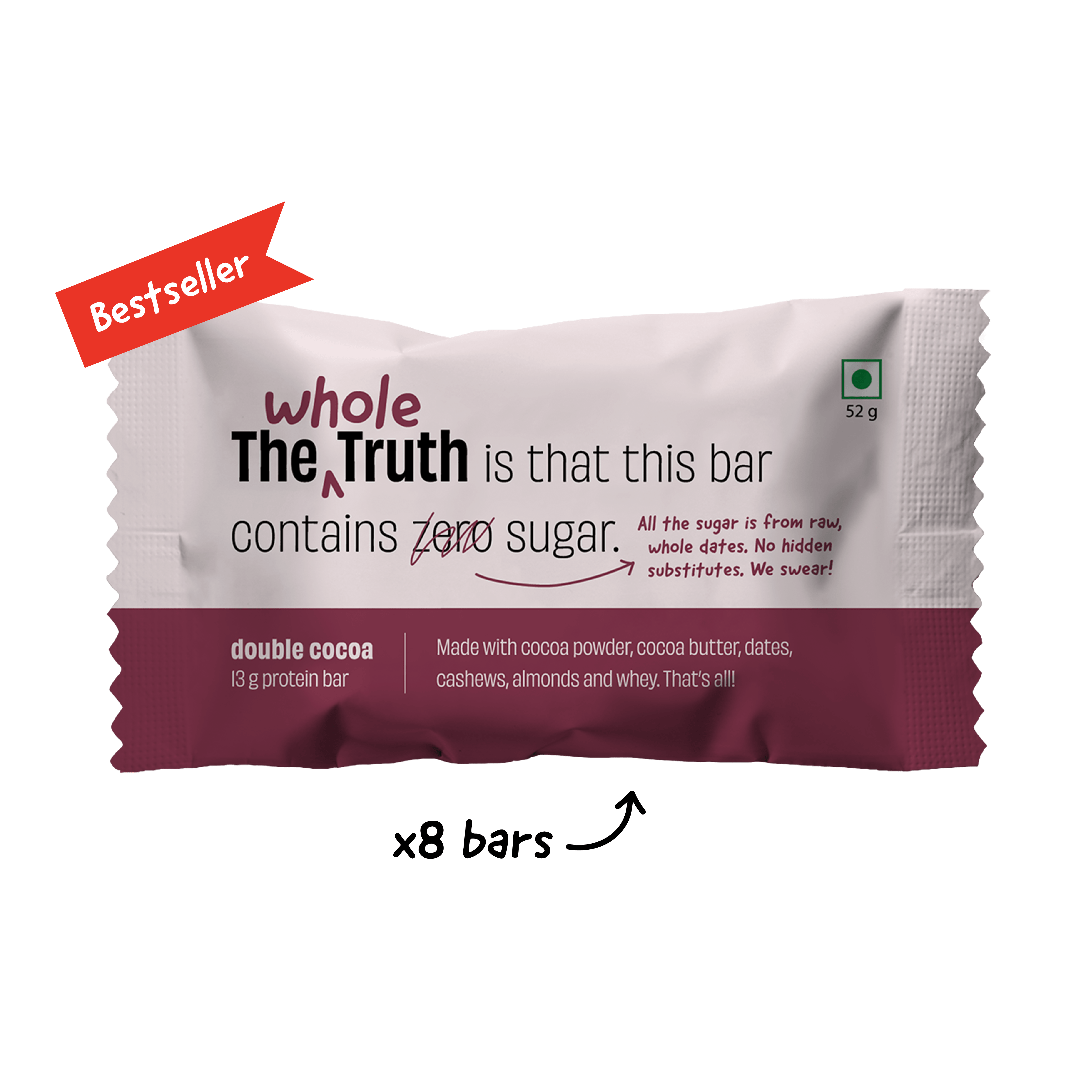 The Whole Truth Double Cocoa (DBC) - 52gms | The Whole Truth Foods at Broadway