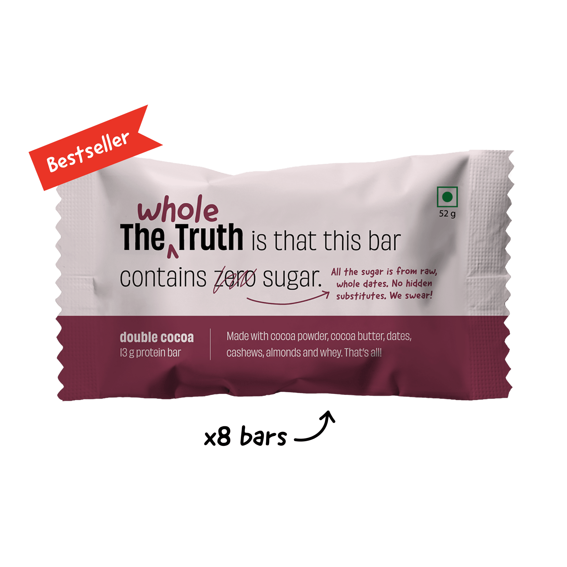 The Whole Truth Double Cocoa (DBC) - 52gms | The Whole Truth Foods at Broadway
