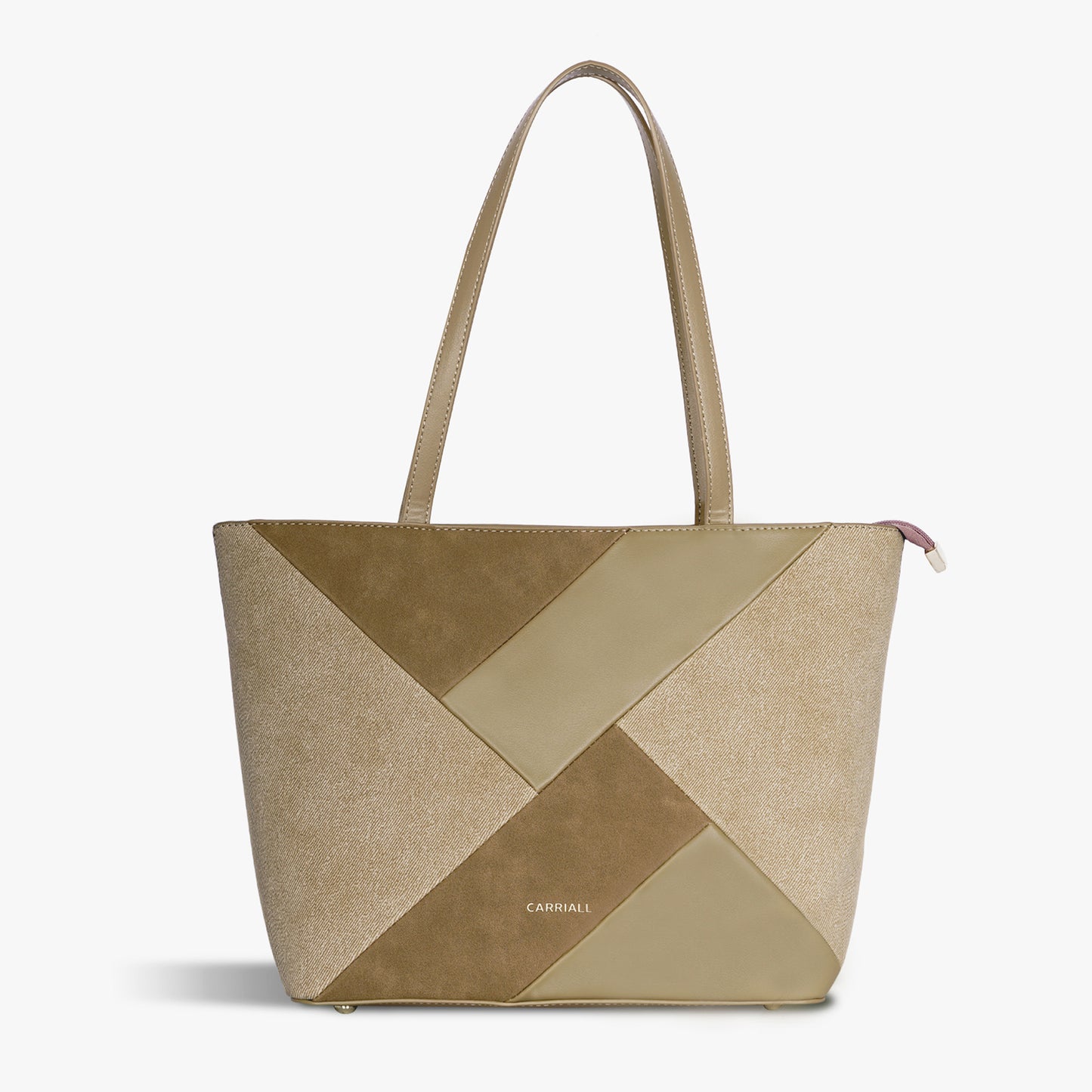Carriall Estelle Vegan Leather Tote bag for women & girls (Beige)