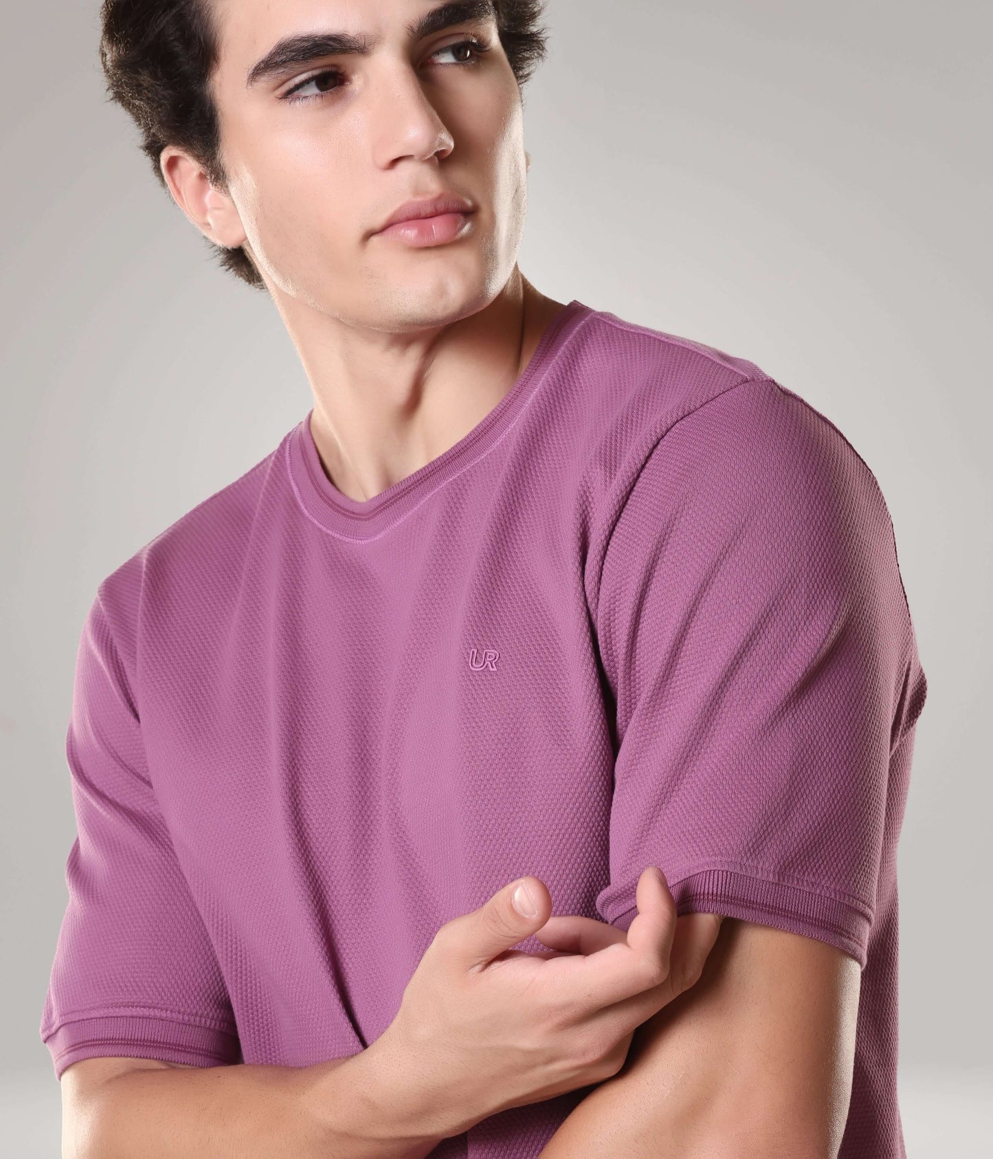 Crew Neck Tshirt |Cool Tech + UV Protectant + Anti Odour  DUSTYROSE
