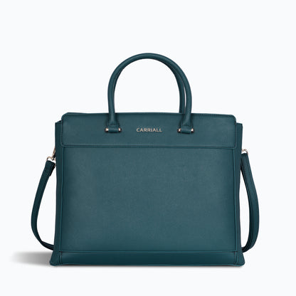 Carriall Empress Vegan Leather Tote bag  for women & girls (Dark Teal)