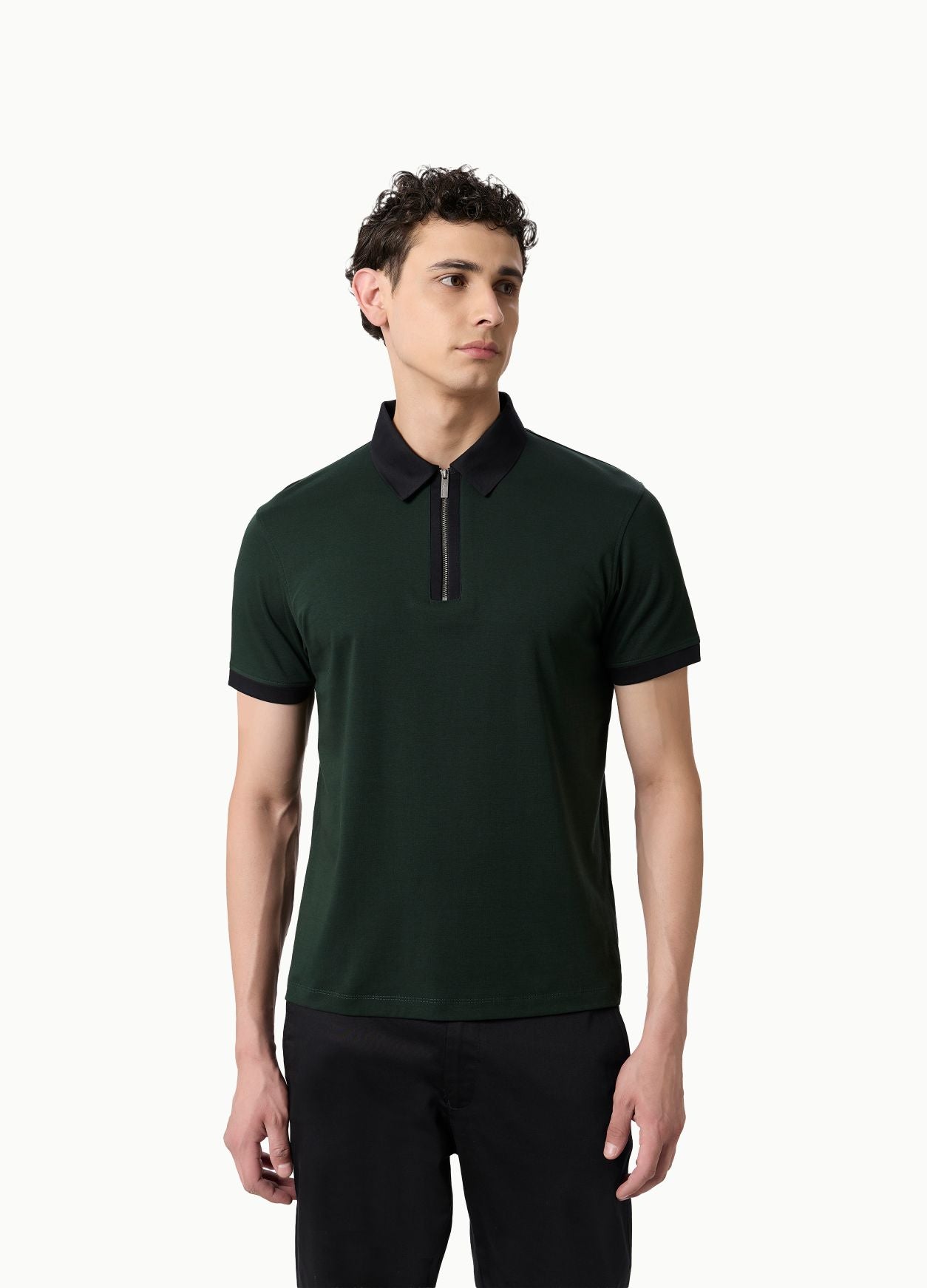 Imperial Zipper Polo Green