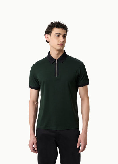 Imperial Zipper Polo Green