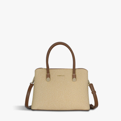 Carriall Ireen Womens Vegan Leather Handbag women & girls (Beige)
