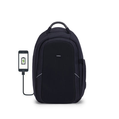 Carriall Columbus Black Smart Laptop Backpack