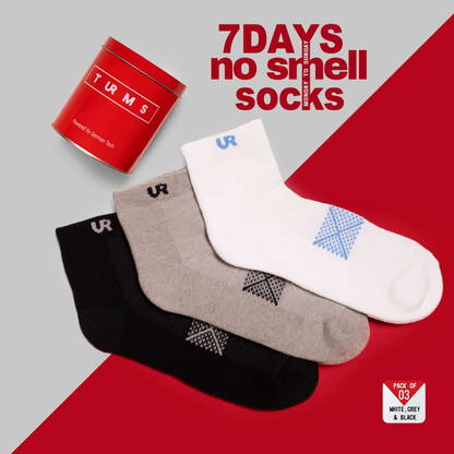 TRAVEL FRESH PRO 7 Days No Smell Socks |Cool Tech + UV Protectant + Anti Odour