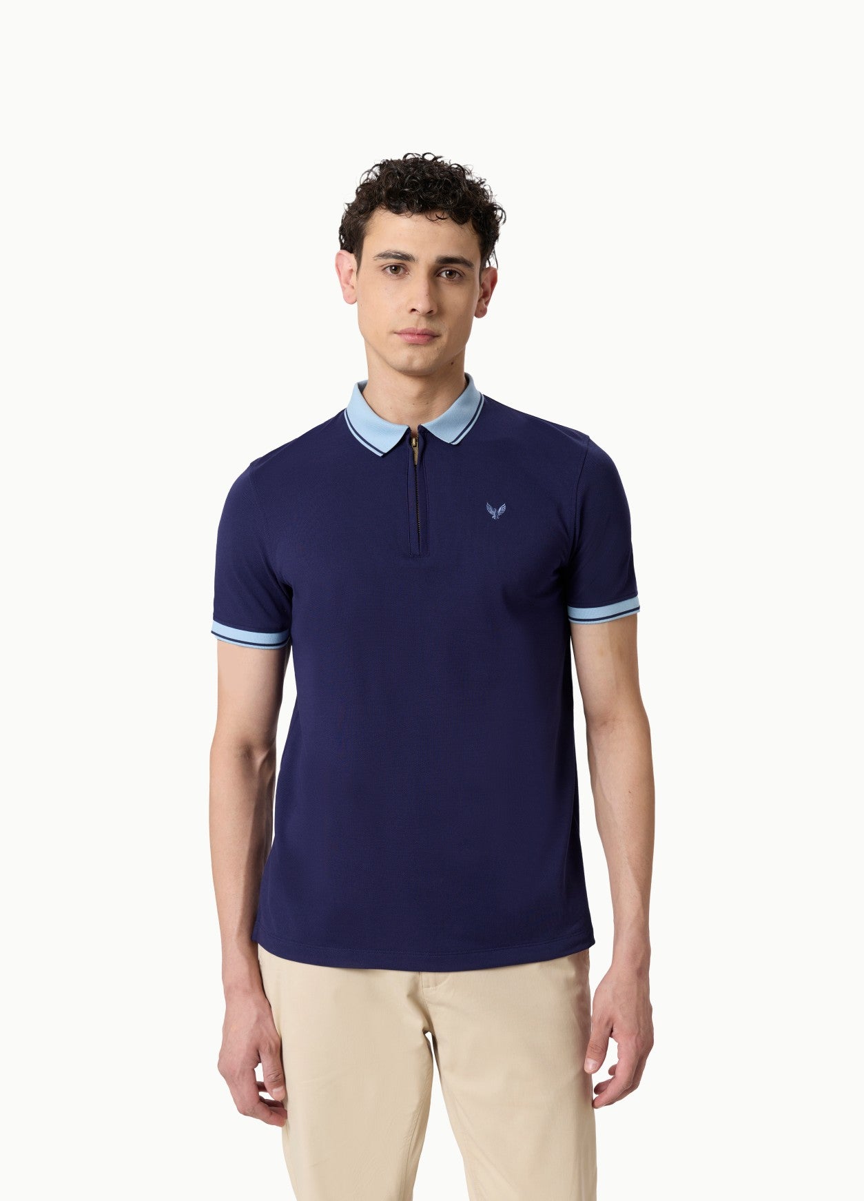 Azure Trim Polo Blue