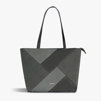 Carriall Estelle Vegan Leather Tote bag for women & girls (Grey)