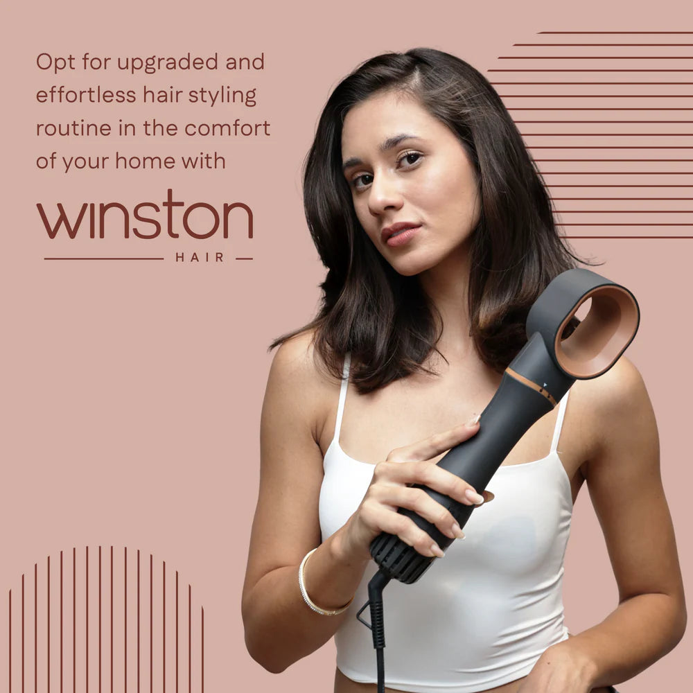 4 in 1 Hair Blow Brush | Dry, Curl & Volumize with Adjustable Heat
