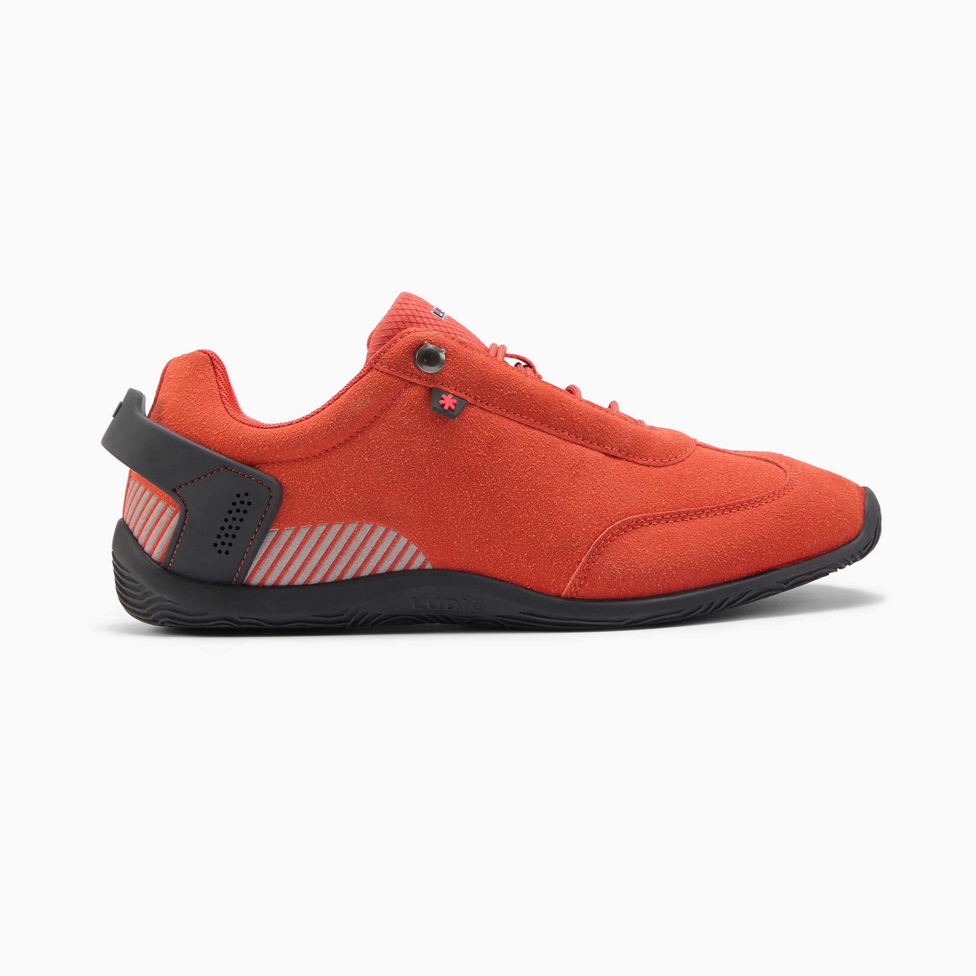 Ludic JDM Orange Vegan Suede DS Moto sneakers