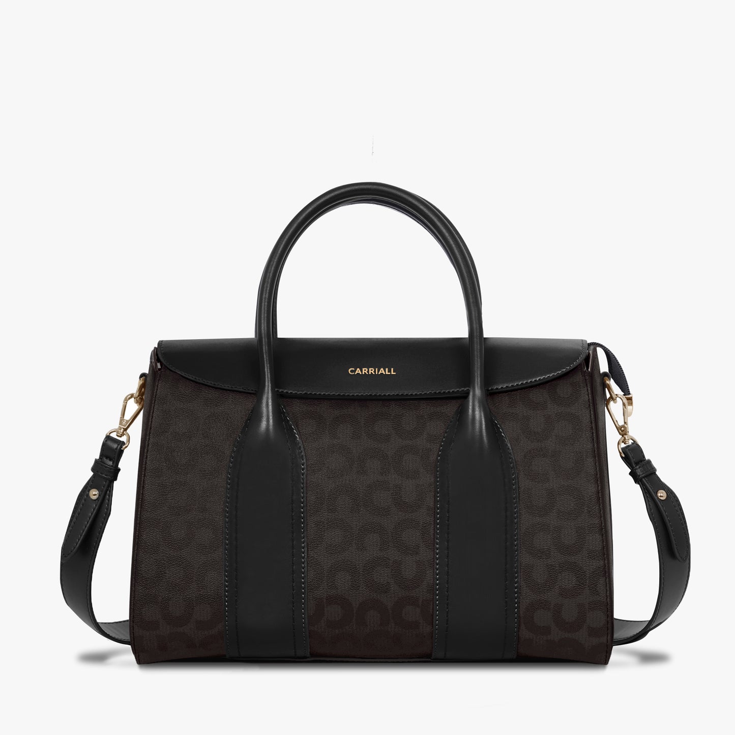 Carriall Dazzle Womens Vegan Leather Tote bag for women & girls (Black)