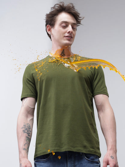 Crew Neck Tshirt | Anti Stain Anti Odor Water Repellent-DEW