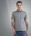 Polo Tshirt |Gold Finish + Anti Odour  DIAMONDGREY