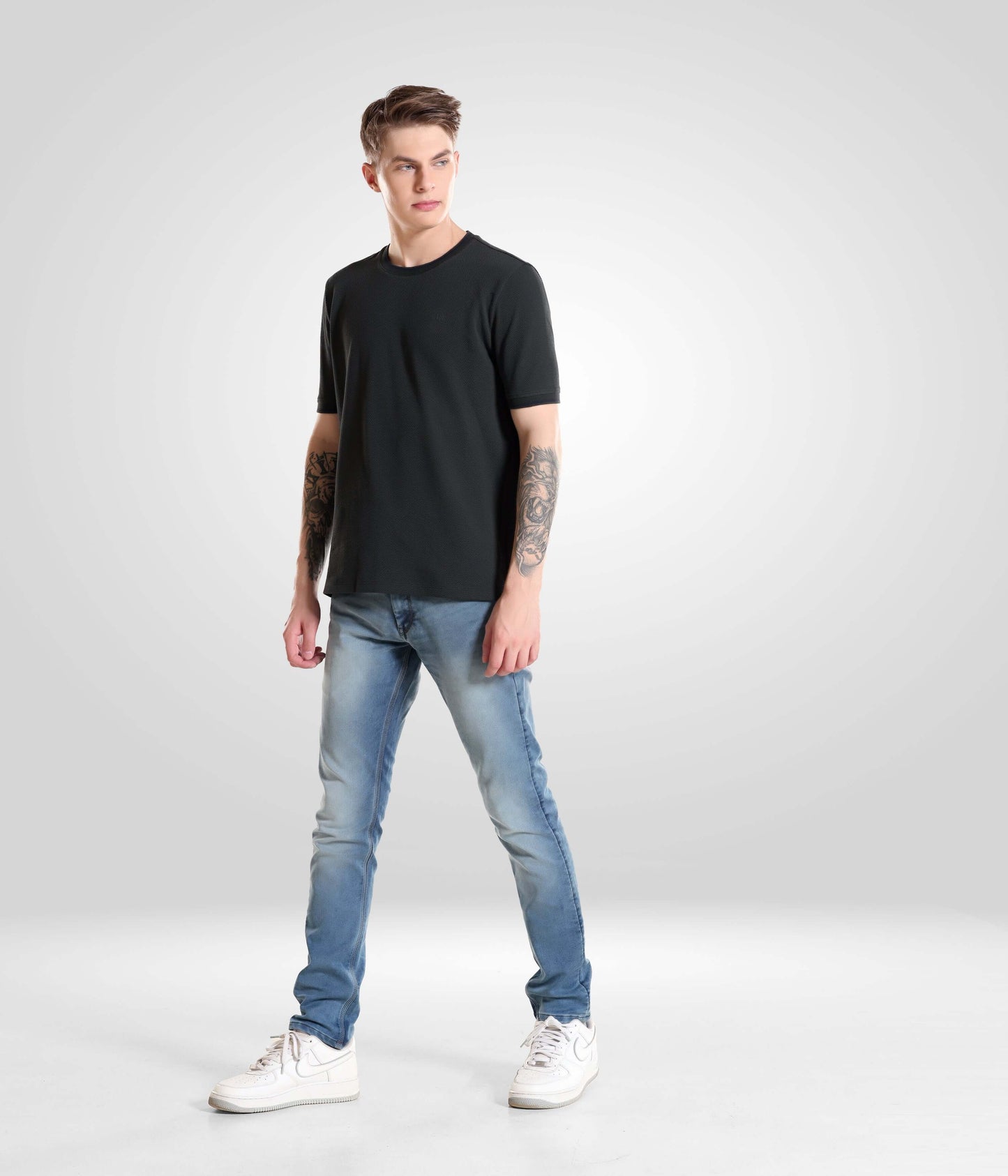 Crew Neck Tshirt |Cool Tech + UV Protectant + Anti Odour  OBSIDIANGREEN