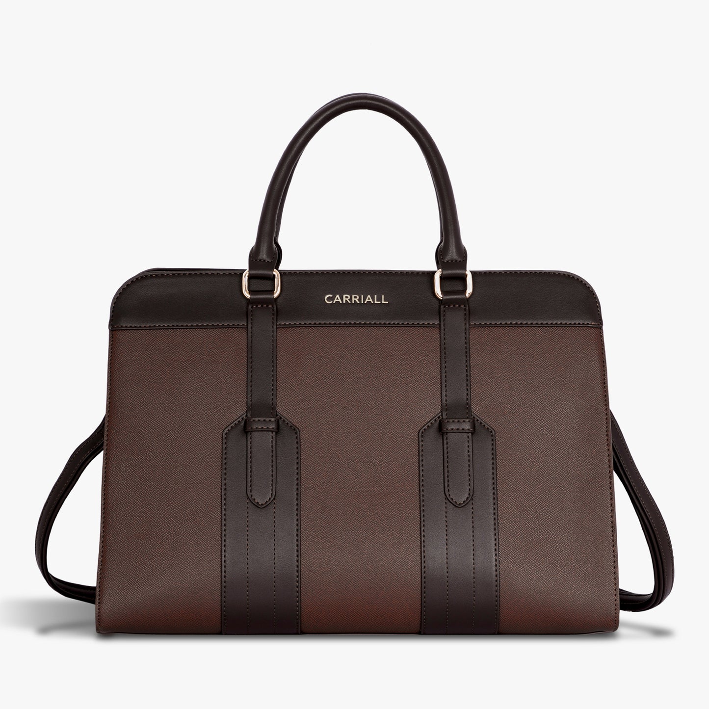 Carriall Hazel Womens Vegan Leather Tote bag  for women & girls (Brown)