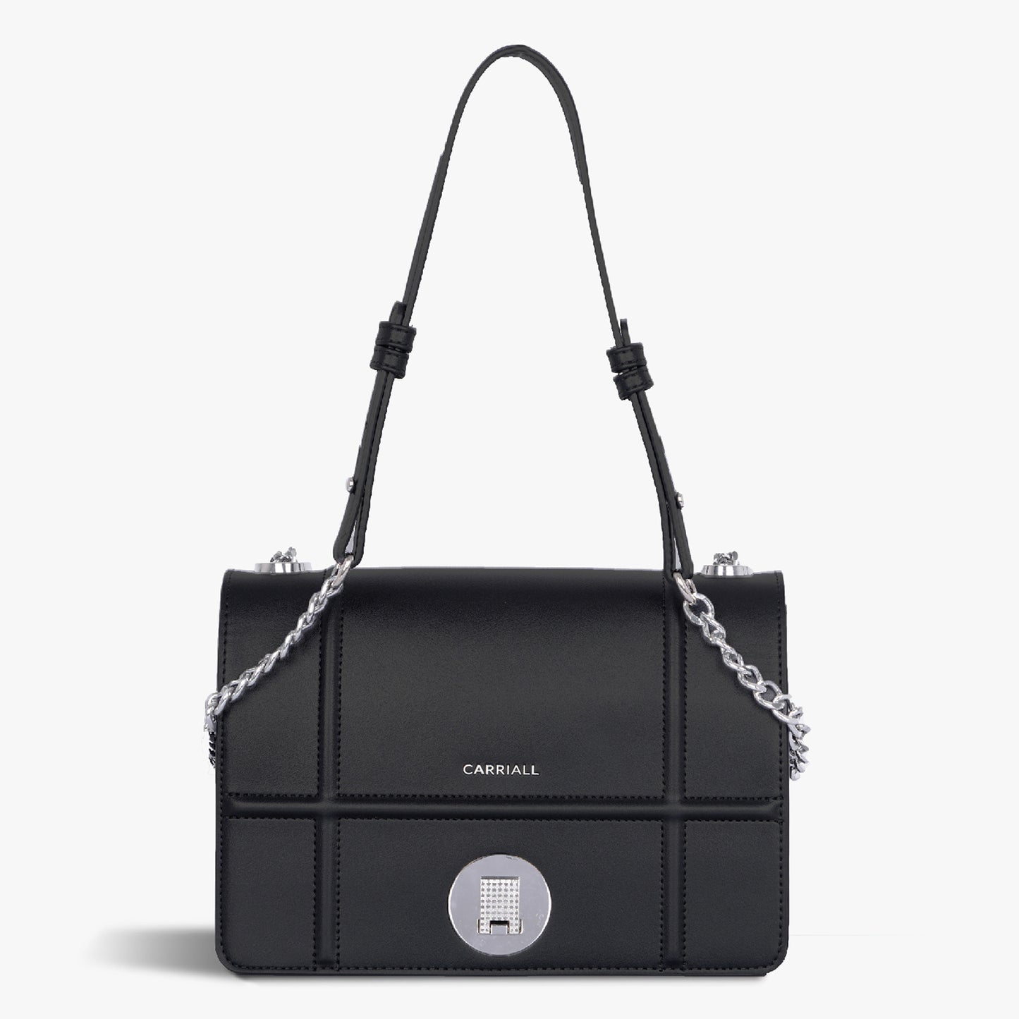 Carriall Fable Womens Vegan Leather Handbag for women & girl (Black)