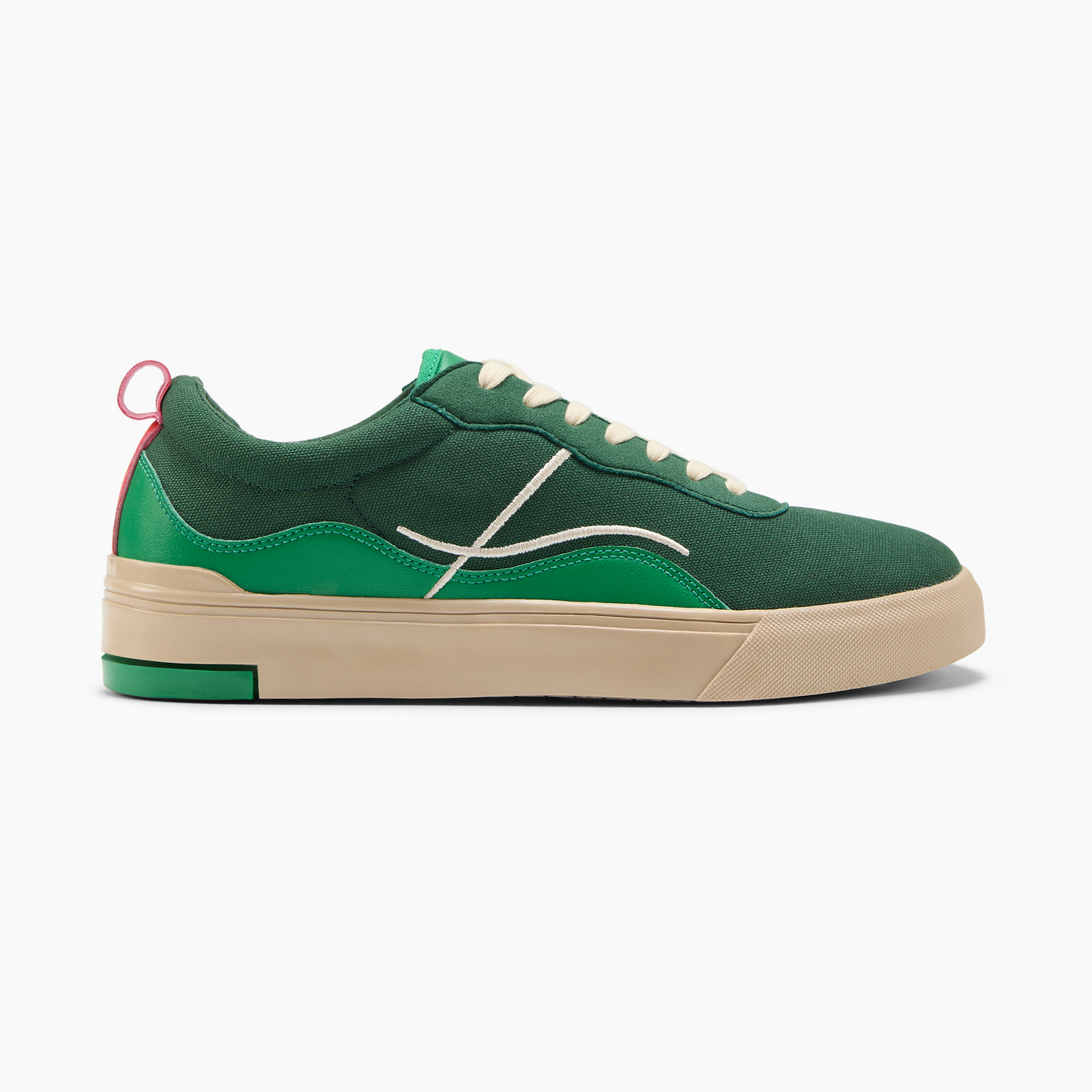 Ludic Pepper Green Enhanced Canvas low-top sneakers