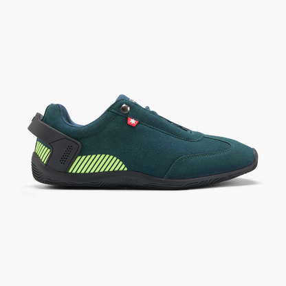 Ludic Lemans Green Vegan Suede DS Moto sneakers