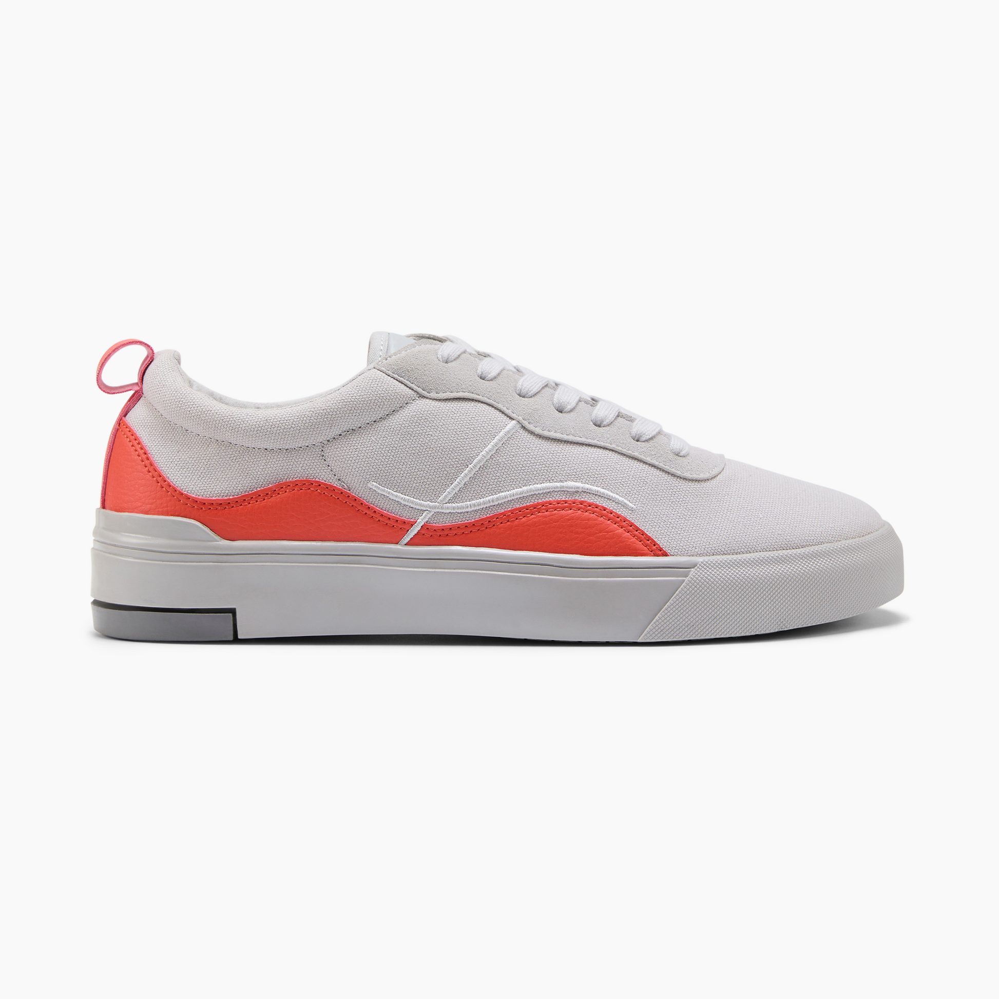 Ludic Magma Grey Enhanced Canvas low-top sneakers