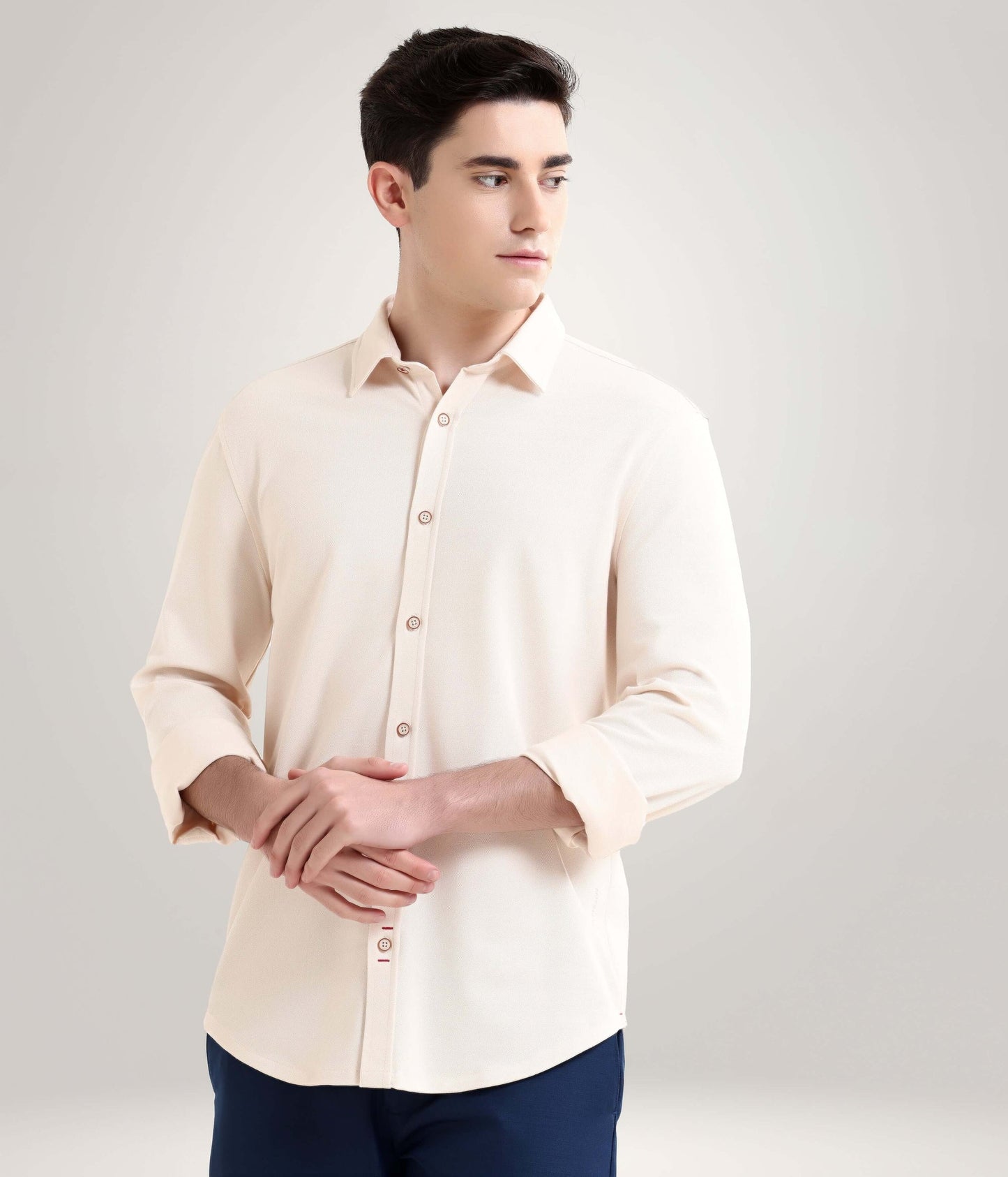 Shirt | Anti Stain Anti Odor Water Repellent   DUSKYBEIGE