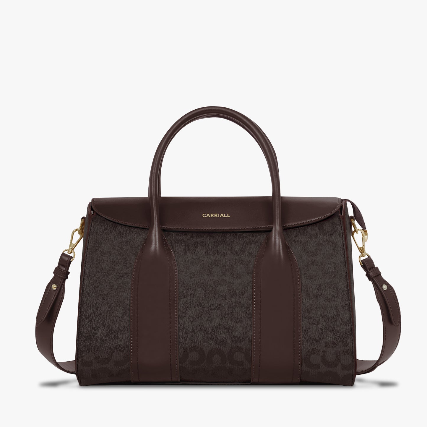 Carriall Dazzle Womens Vegan Leather Tote bag for women & girls (Brown)
