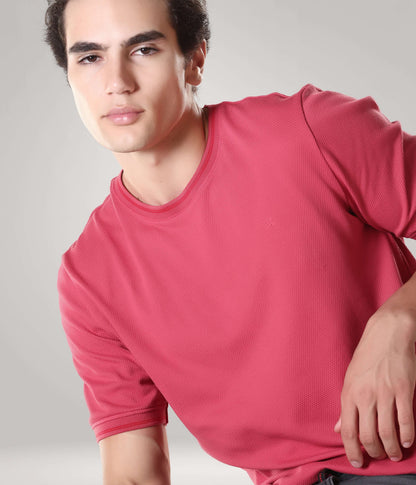 Crew Neck Tshirt |Cool Tech + UV Protectant + Anti Odour  REGALPINK